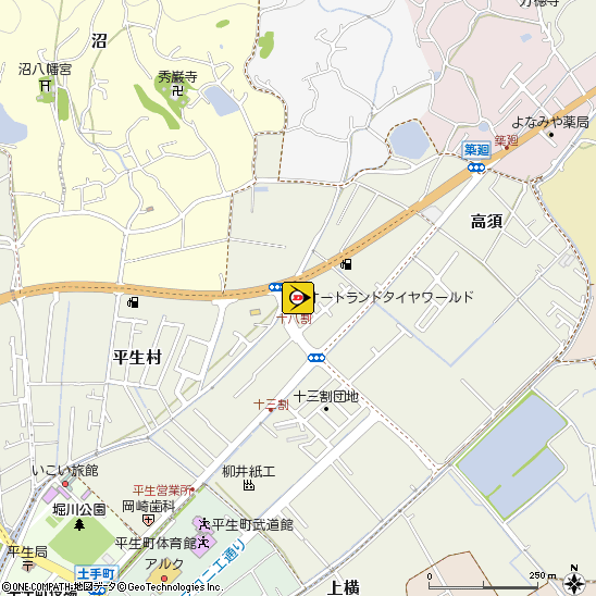 （有）田布施タイヤサービス付近の地図